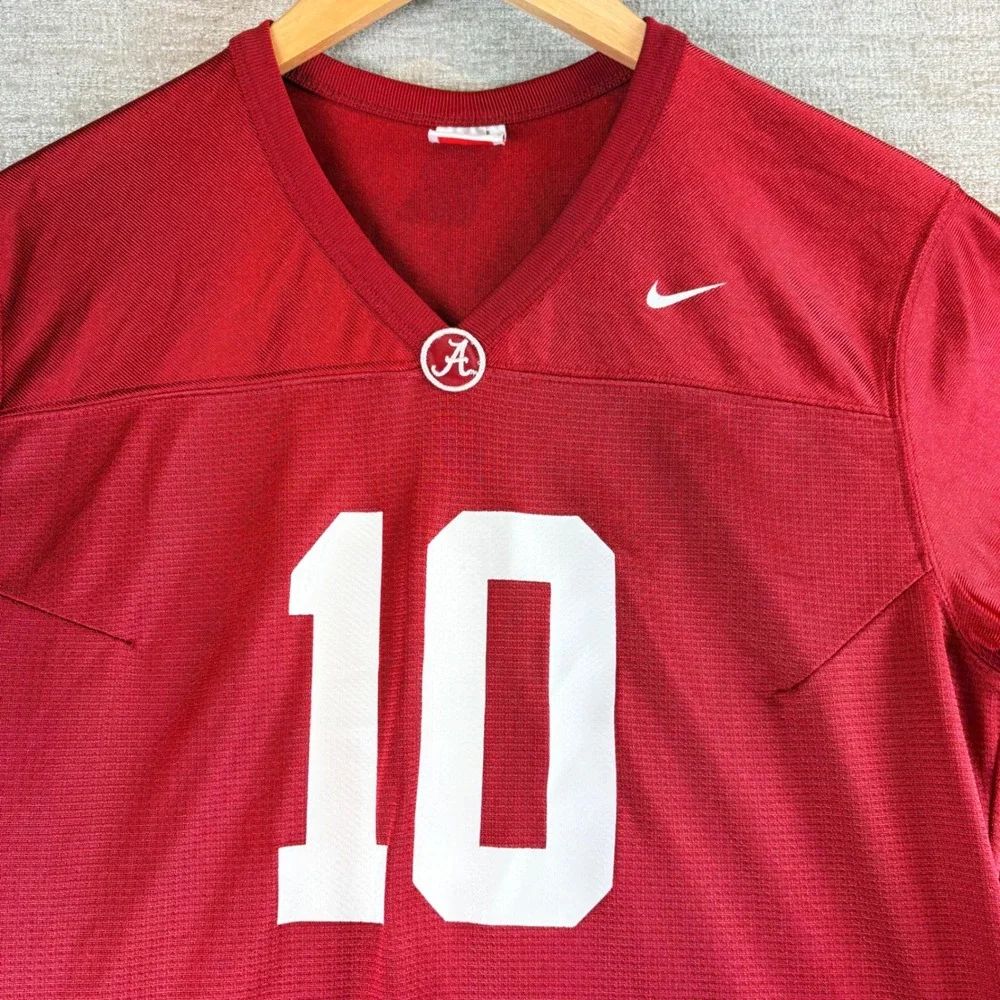 Nike Alabama Crimson Tide Jersey Youth LG Football Number 10 NCAA Bama SEC